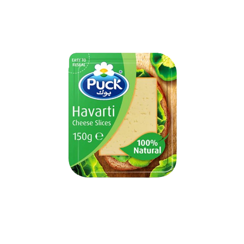 Puck Natural Havarti Cheese Slices 150g