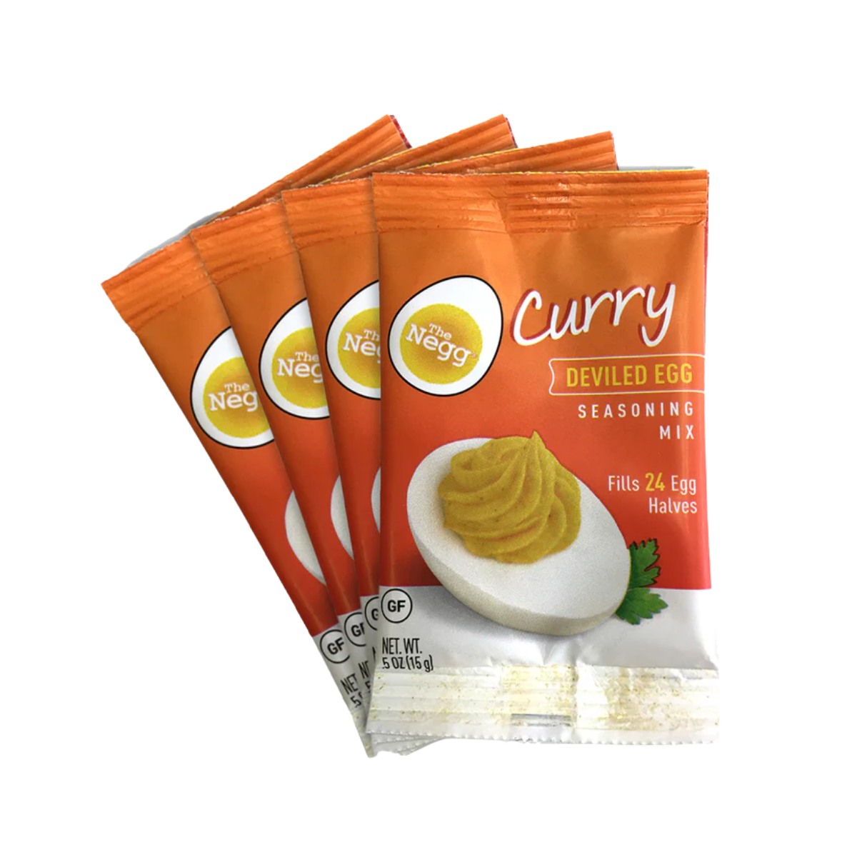 Airigan Solutions, LLC, Negg Curry Deviled Egg Seasoning Mix - Case of 27 - .5 OZ