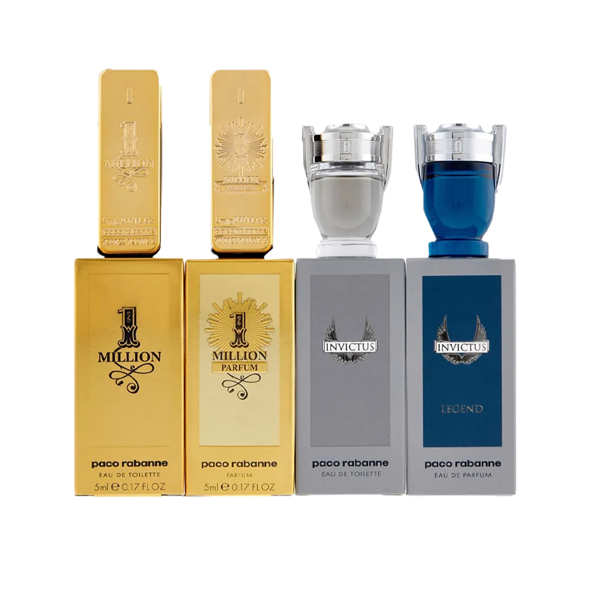 Paco Rabanne Mens 4pc Miniature Gift Set
