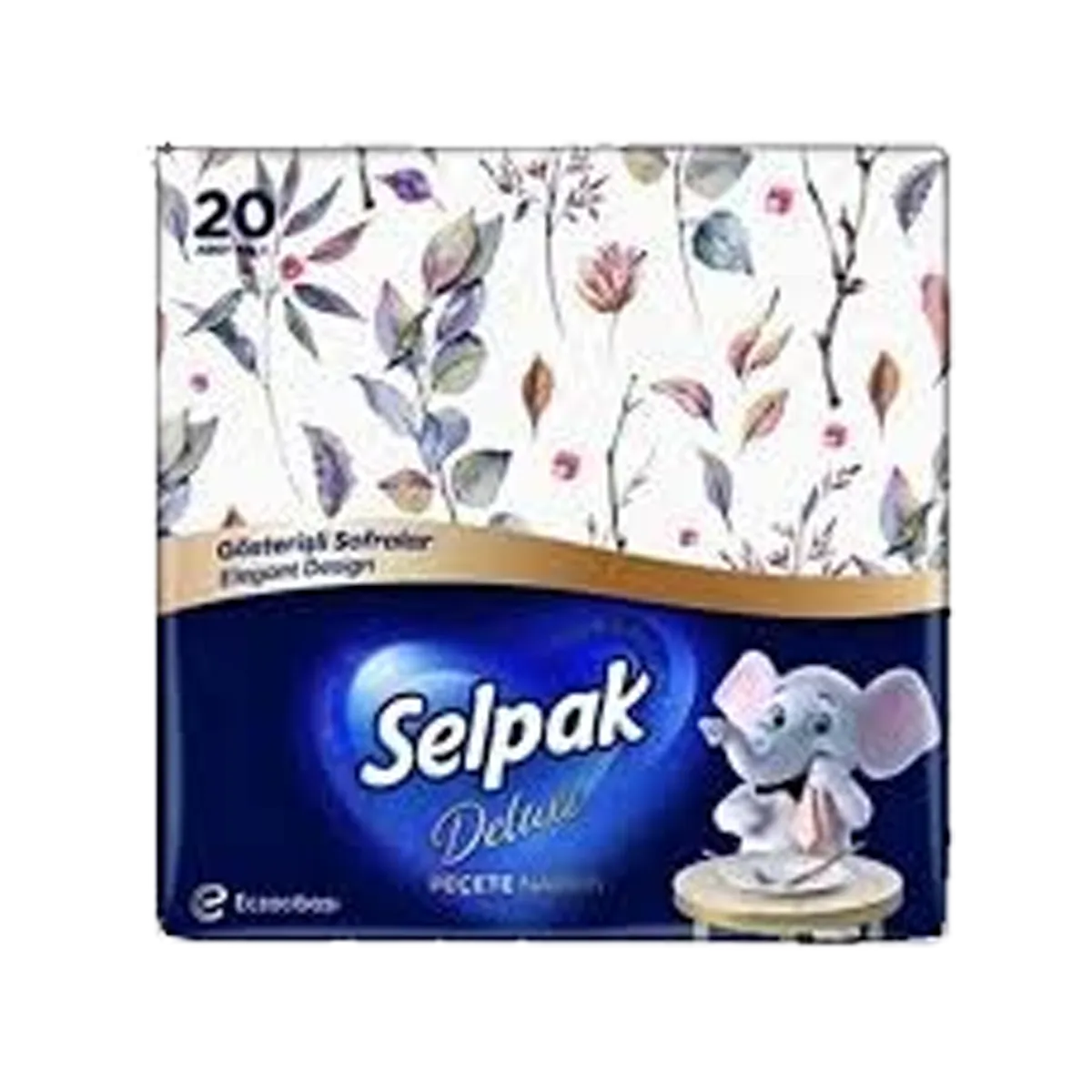 Selpak Deluxe Patterned Napkin 20 Pcs