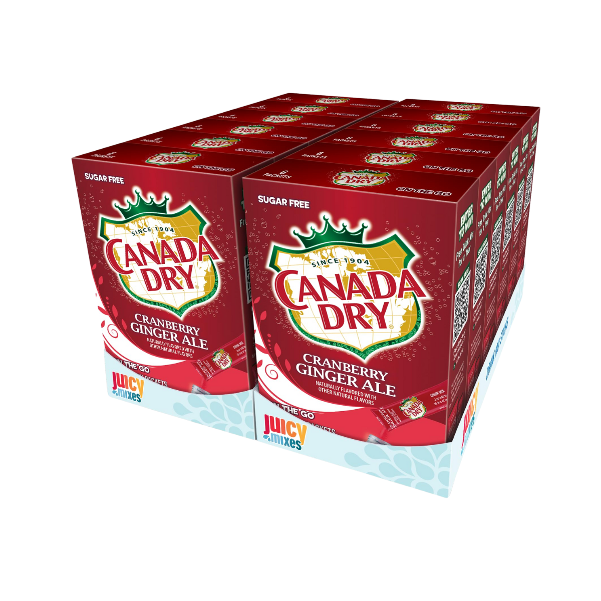 Canada Dry Powder Drink Mix – Sugar Free & Delicious (Cranberry Ginger Ale, 72 Sticks)