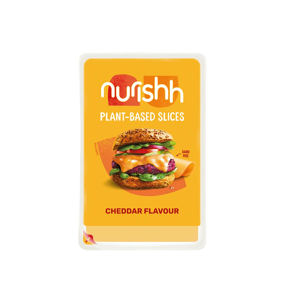 Nurishh vegan cheddar style slices 120g