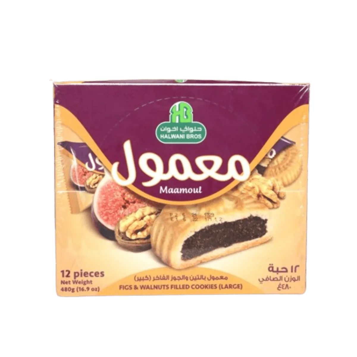 Halwani Bros Maamoul Dates With Figs & Walnut 480G