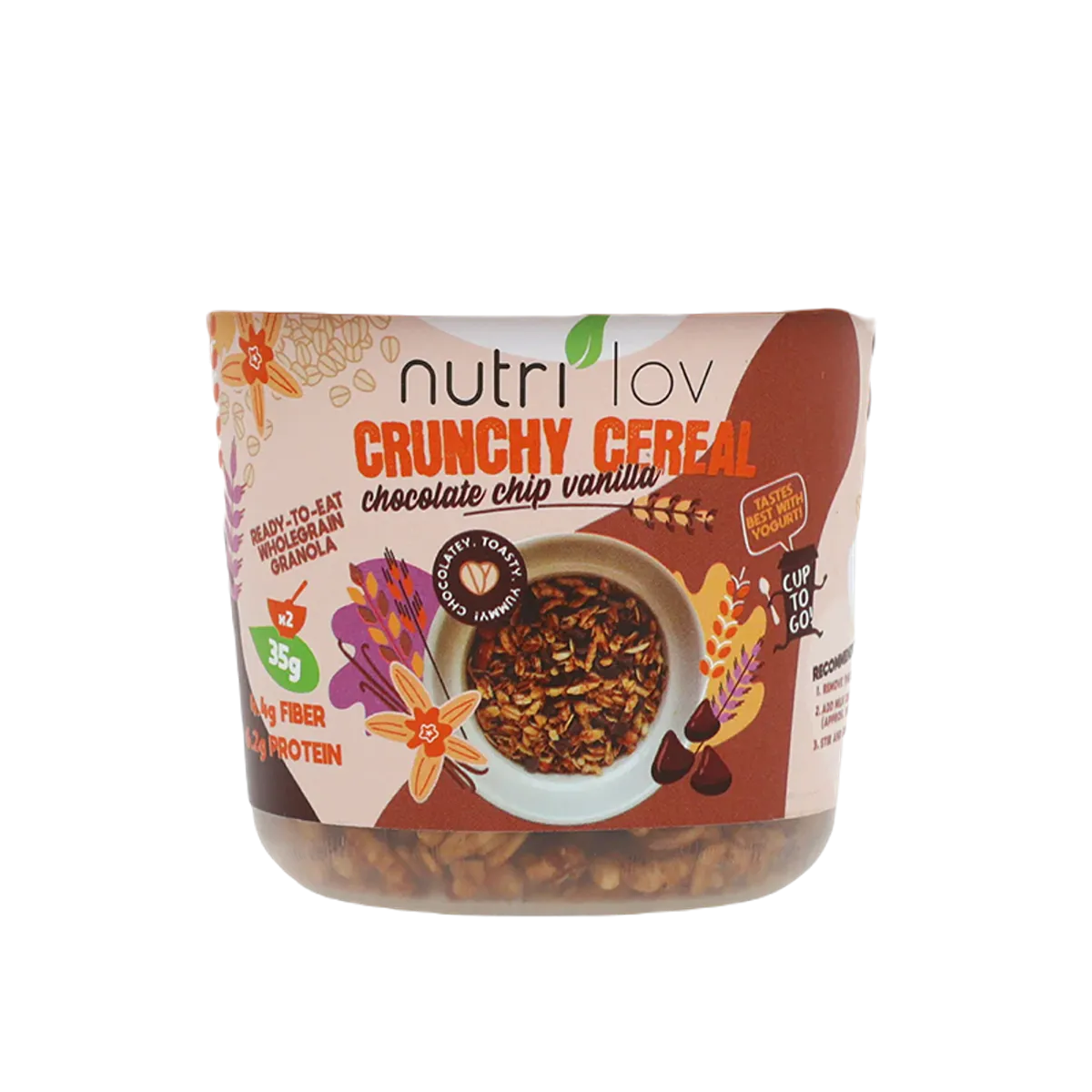 Nutrilov Crunchy Cereal Chocolate Chip Vanilla 70G
