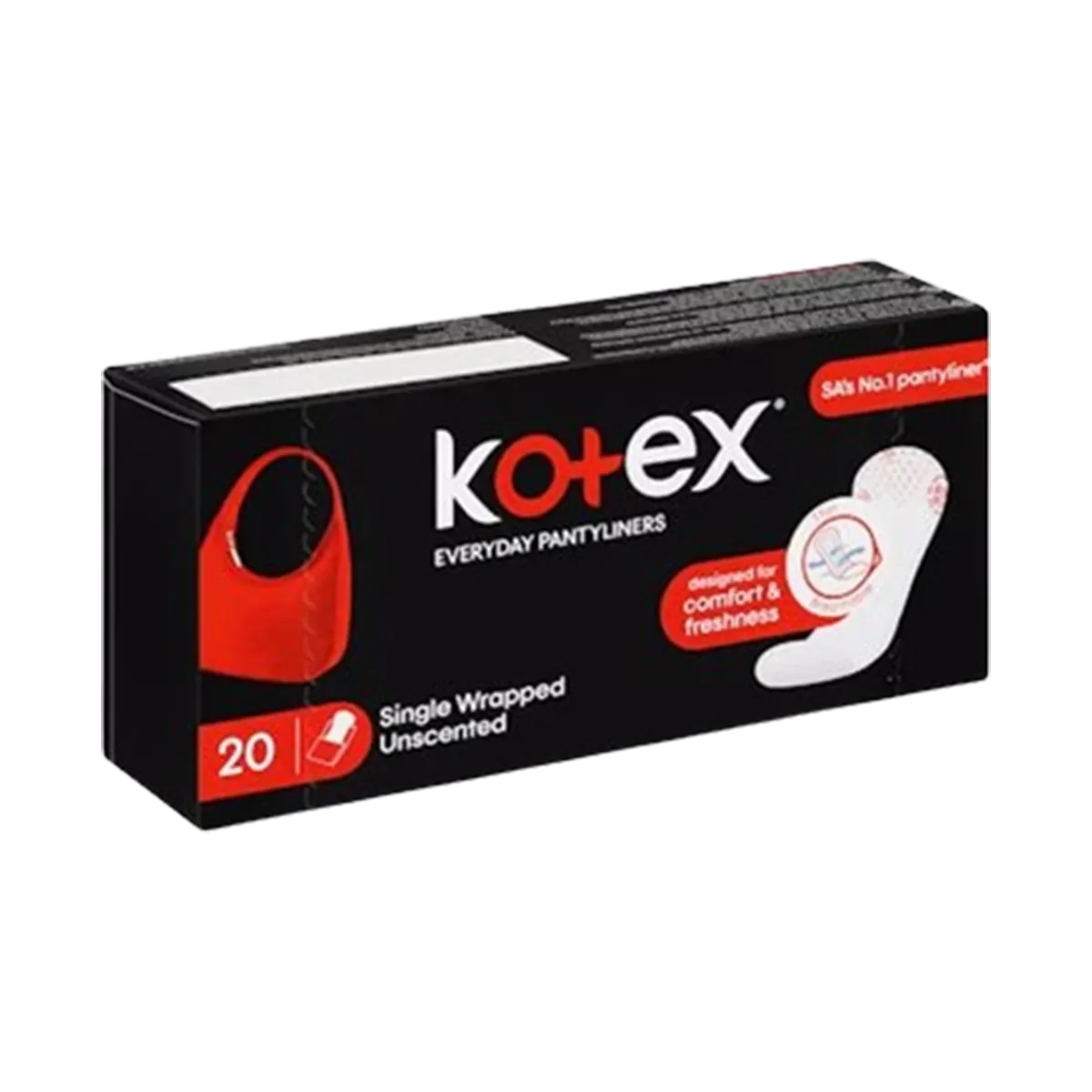 Kotex Designer Panti Liner Unscented 20 Pcs