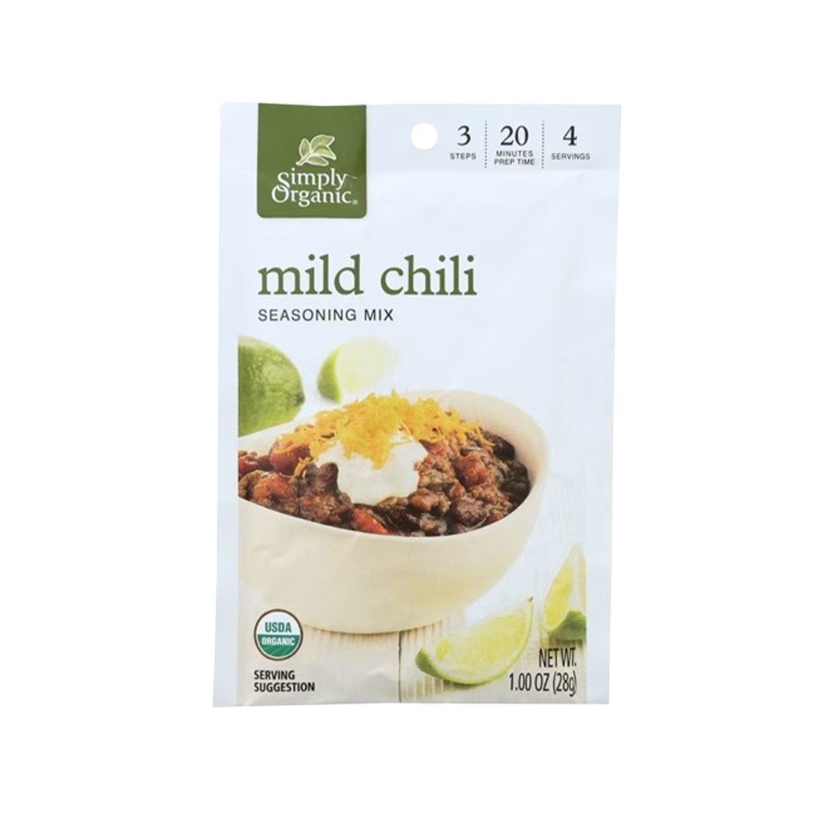 Simply Organic, Seasoning Mx Mild Chili, Case Of 12, 1 oz