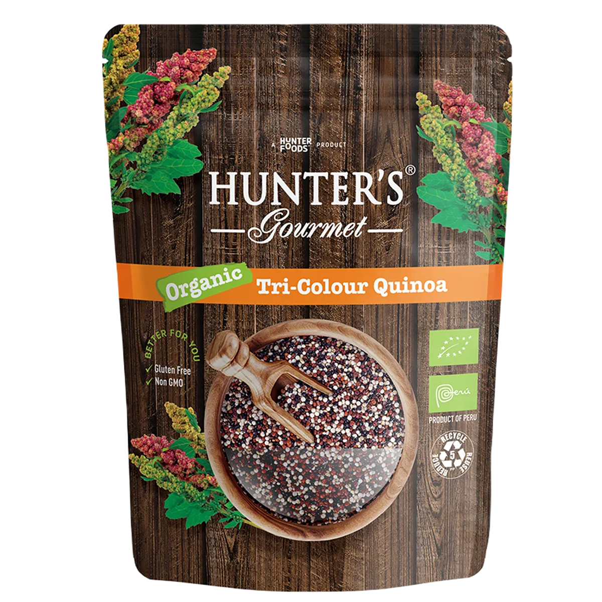 Hunters Gourmet Organic Tri-Colour Quinoa (300gm)
