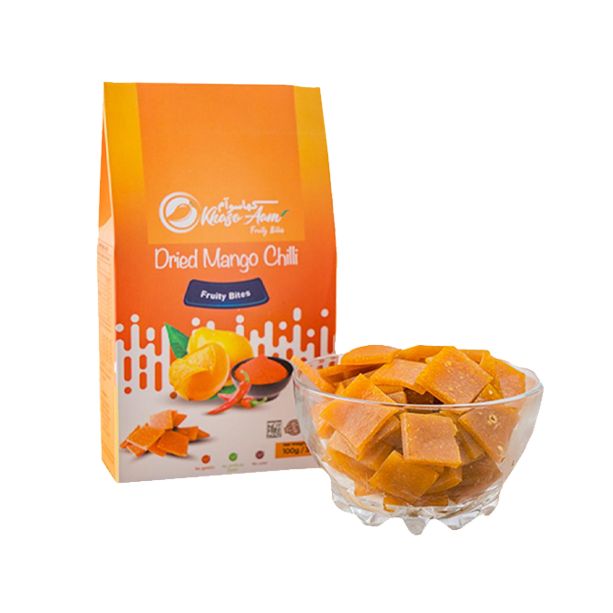 khaso Aam Dried Mango Chilli Fruit Bites 100g