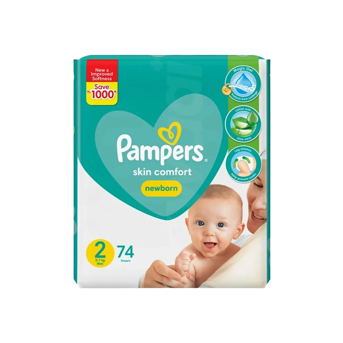 Pampers Mega Newborn Small Size 2 /74 Pcs