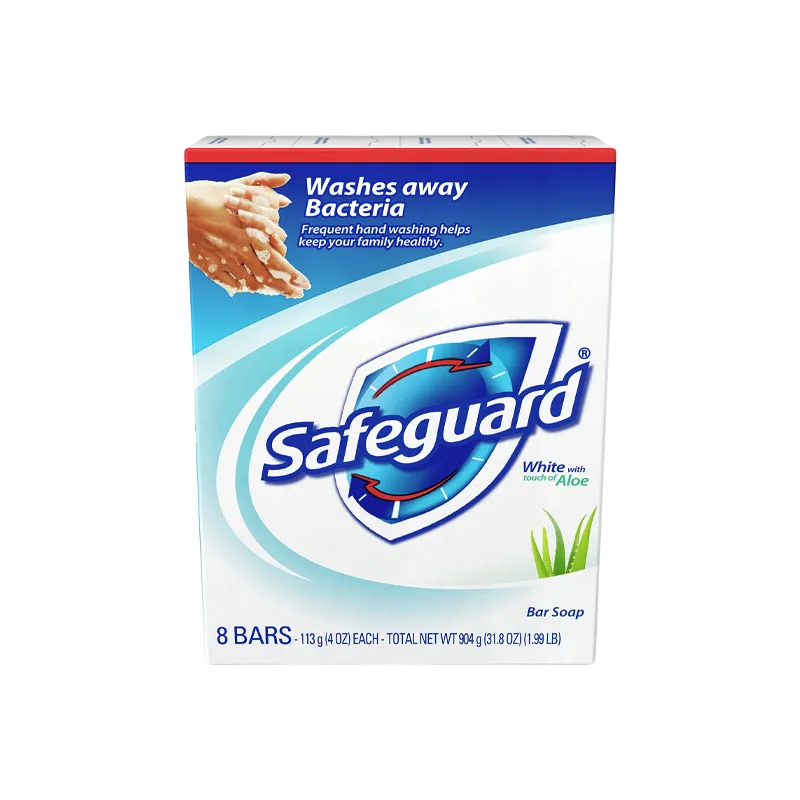 Safeguard Soap, White with Aloe 4 oz 8s