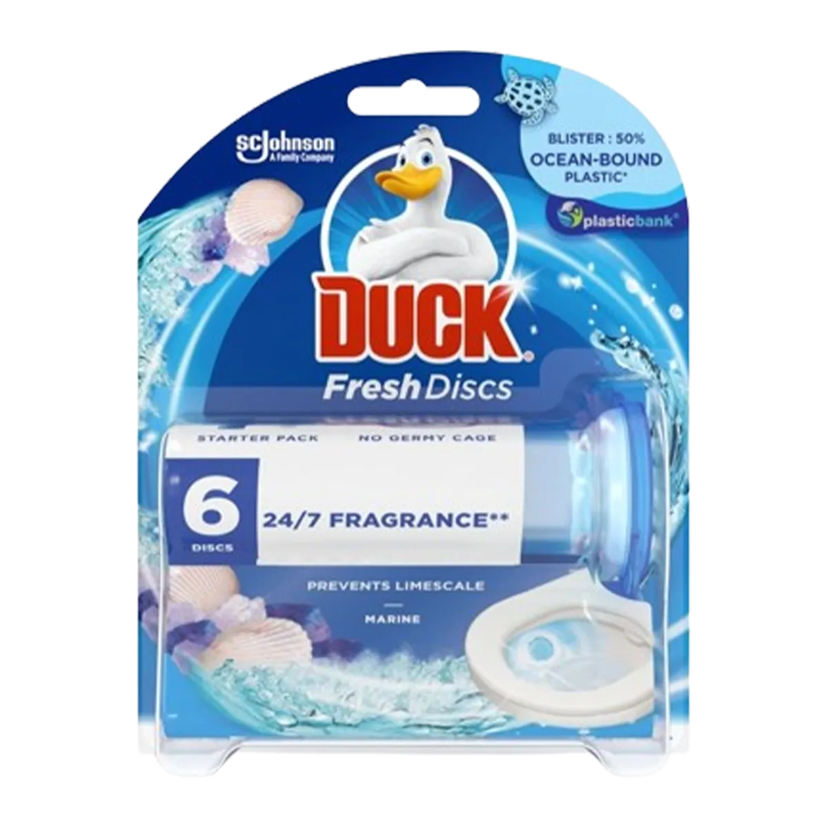 Duck Toilet Fresh Discs Holder Marine 36ml