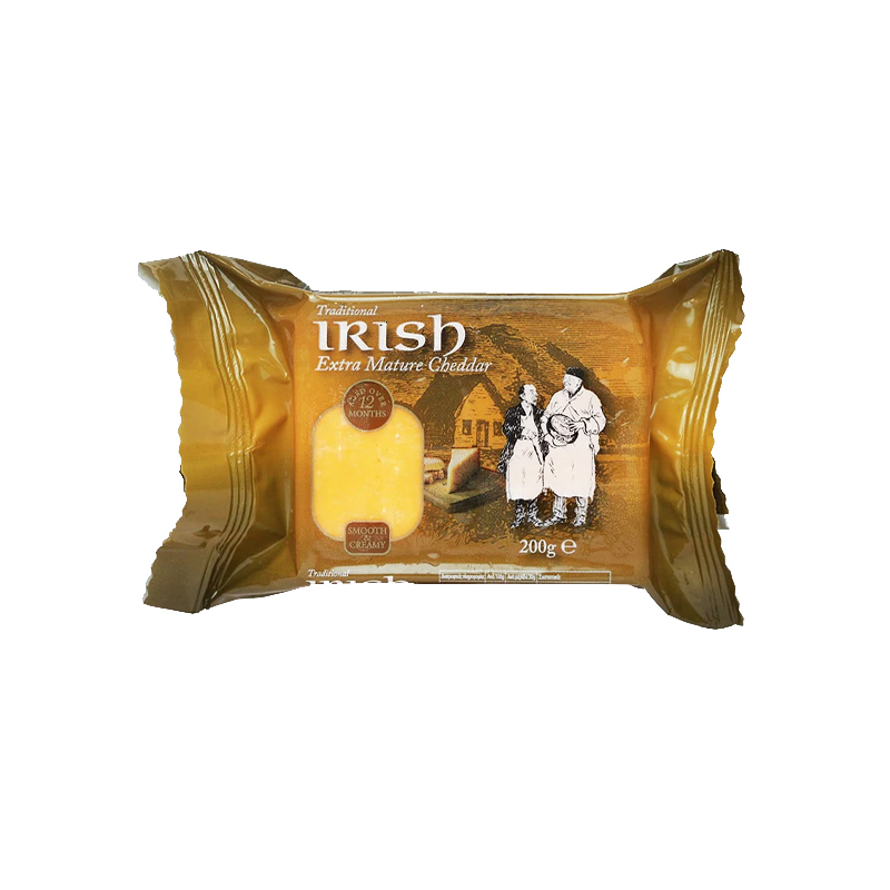 Glenstal Irish Cheddar Cheese Yellow 200g Extra Mature