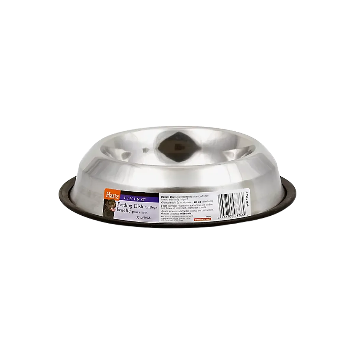 Hartz Stainless Steel Pet Feeding Dish 32oz