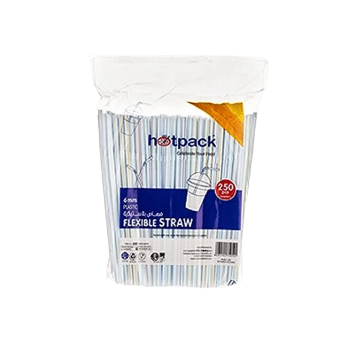 Hotpack Flexible Straw 6MM