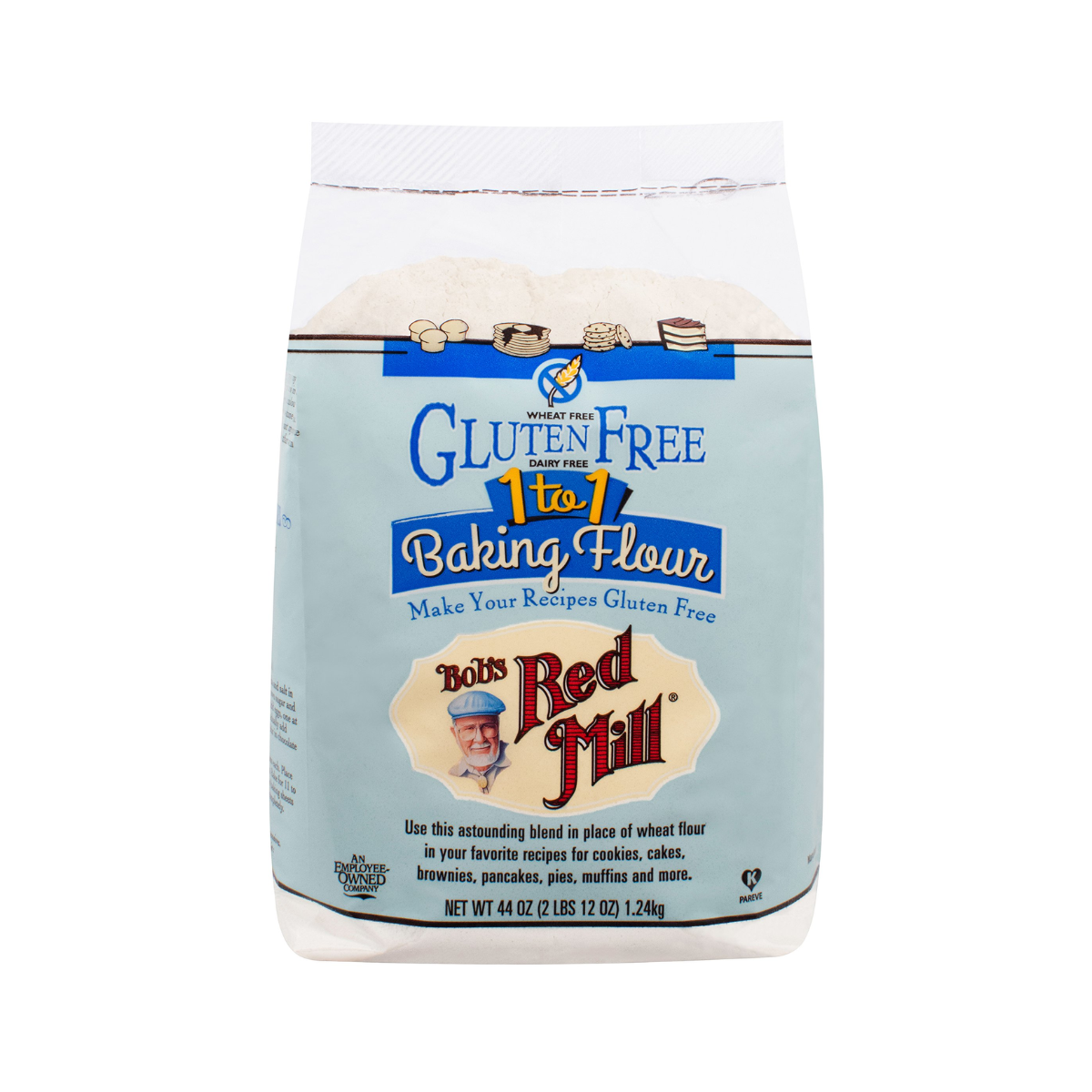 Bob's Red Mill, Gluten Free Baking Flour 1 To 1, Case Of 4, 44 oz