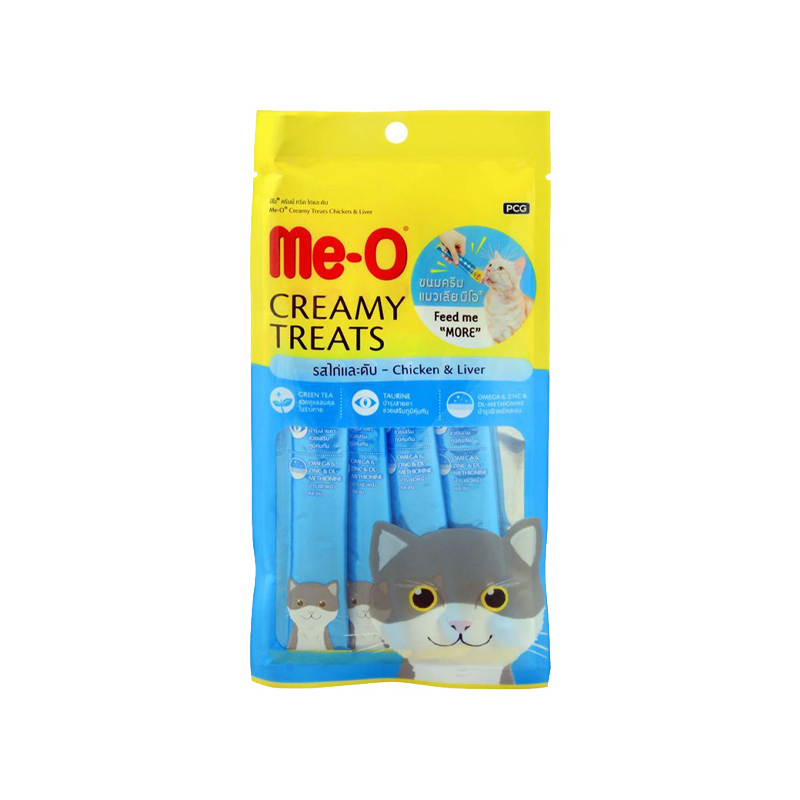 Me-o Creamy Treats Chicken & Liver 15g 4 sachets