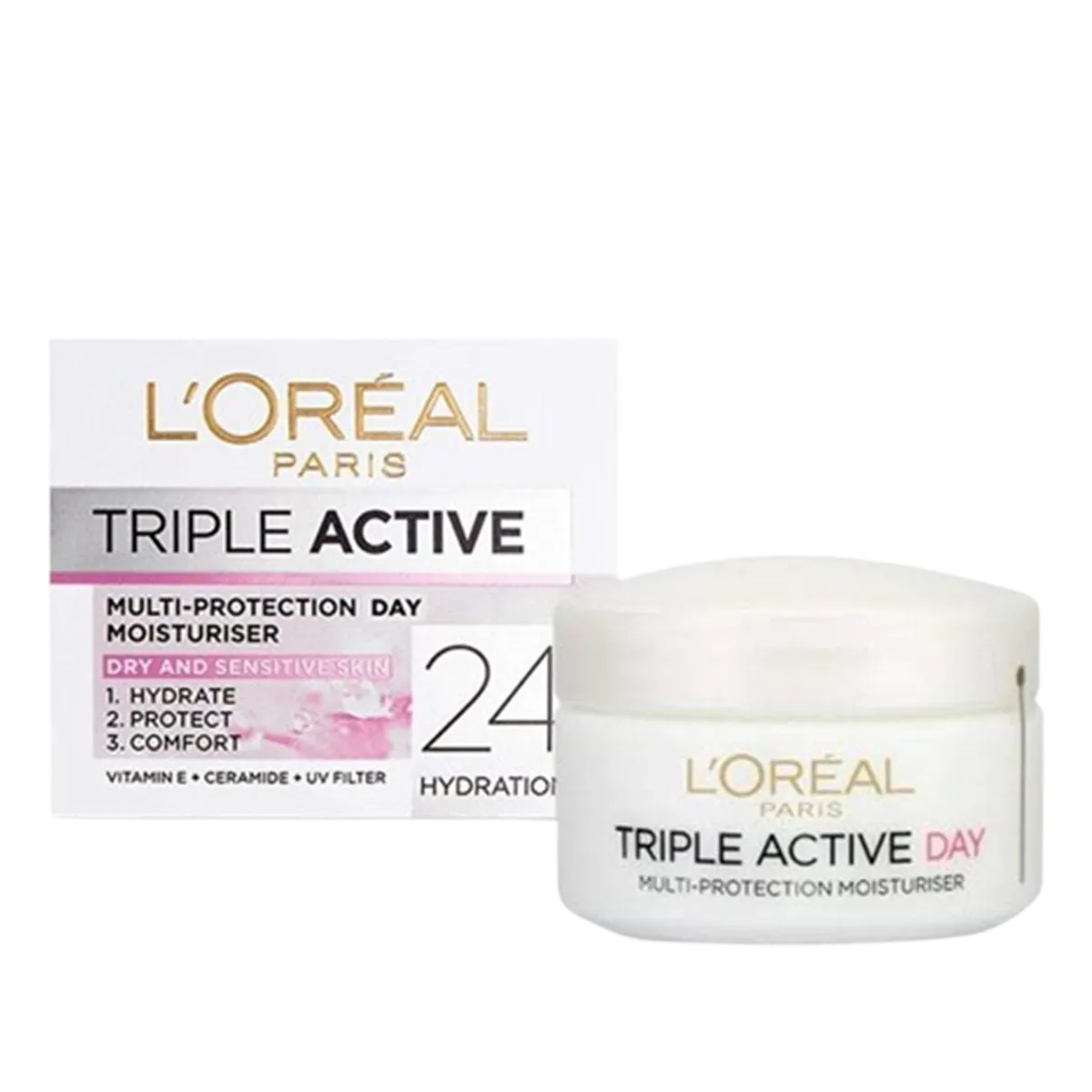 LOREAL PARIS DAY CREAM TRIPLE ACTIVE DRY & SENSITIVE SKIN