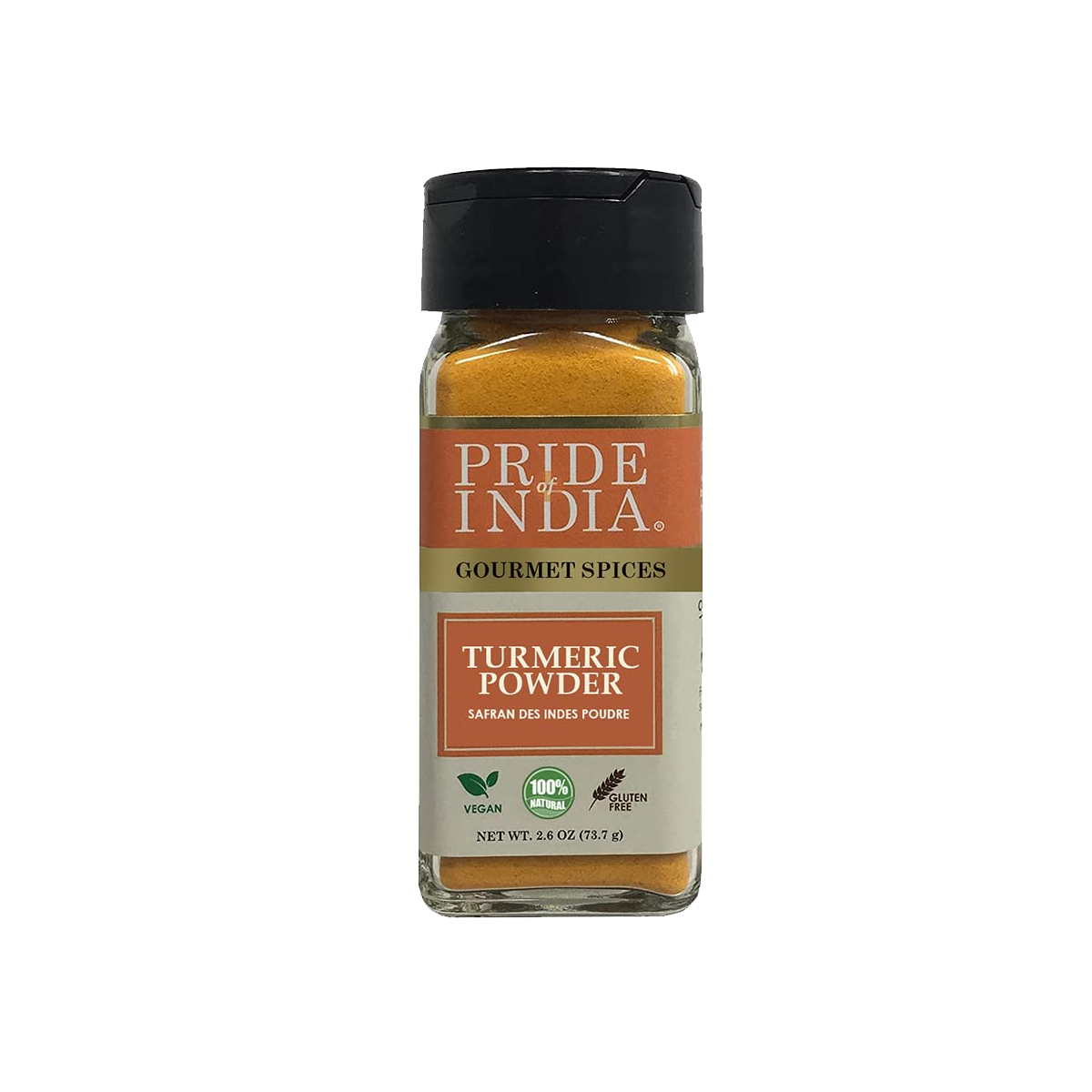 PRIDE OF INDIA Turmeric Ground - Case of 6 - 8 oz