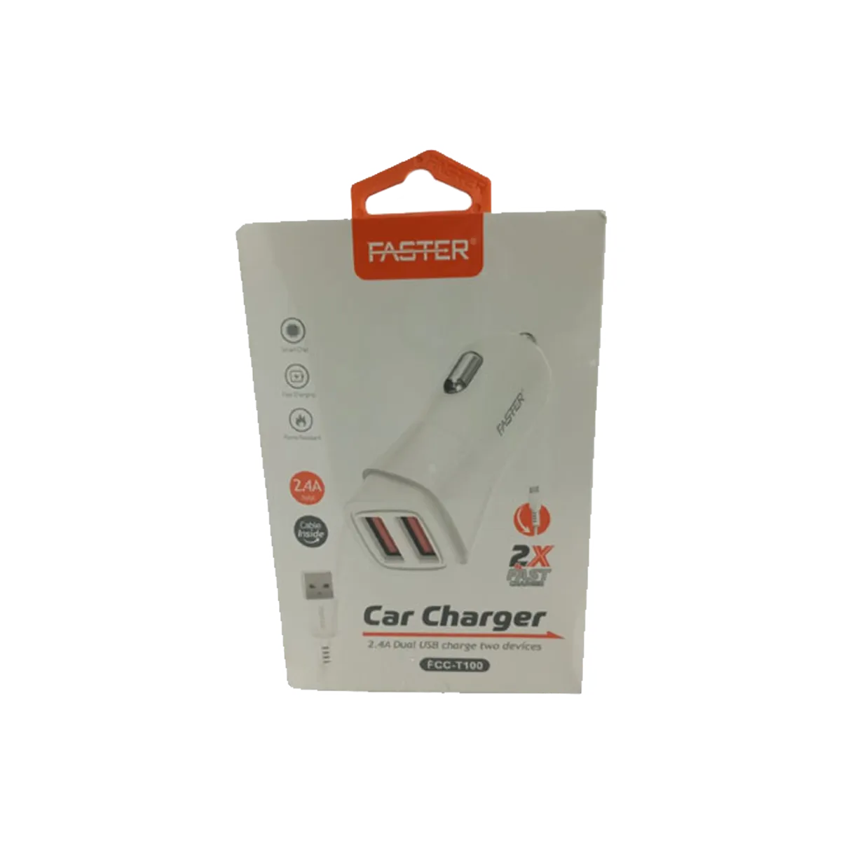 FASTER FCC-T100 CAR CHARGER TYPE-C