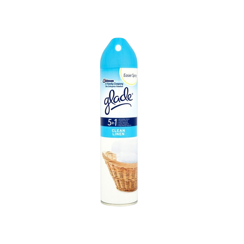 Glade Aerosol Clean Linen 5 In1 Air Freshener