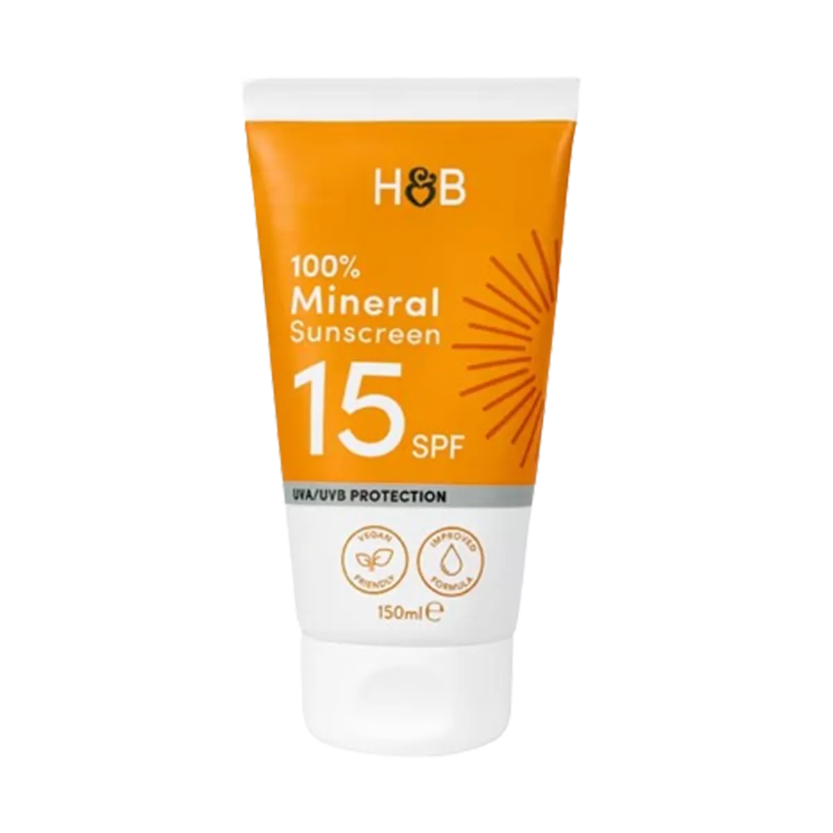 H&B Mineral Sunscreen 100%15 SPF - 150 ml