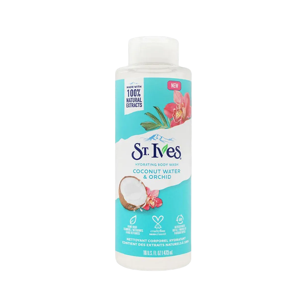 St. Ives Exfoliating Body Wash Coconut Water 473ml