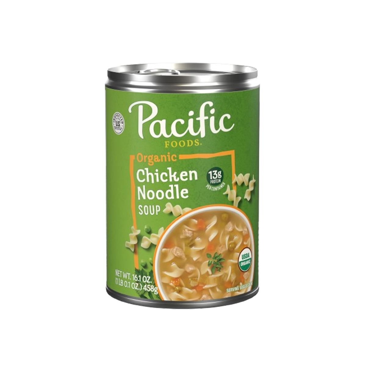 Pacific Foods, Organic Chicken Noodle Soup, Case Of 12, 16.1 oz