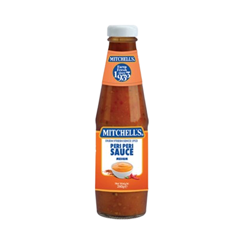Mitchells peri peri sauce medium 260g