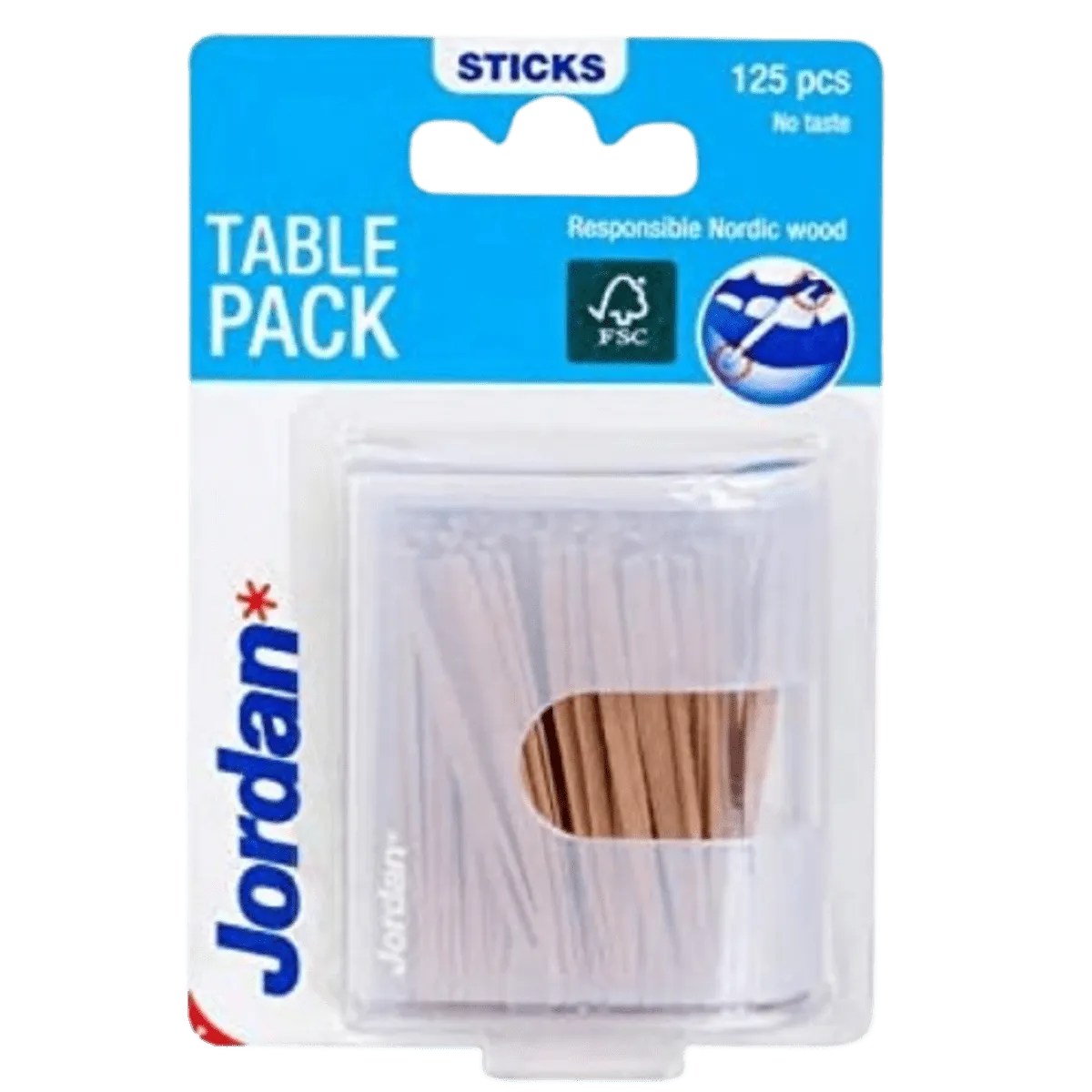 Jordan Dental Wooden Sticks 125pcs