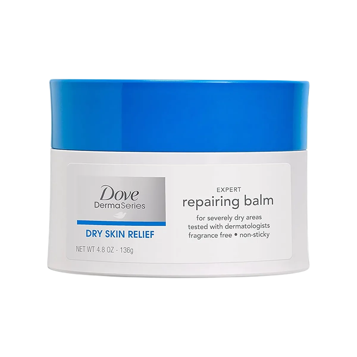 Dove Dermaseries Fragrance-Free Skin Balm 136g