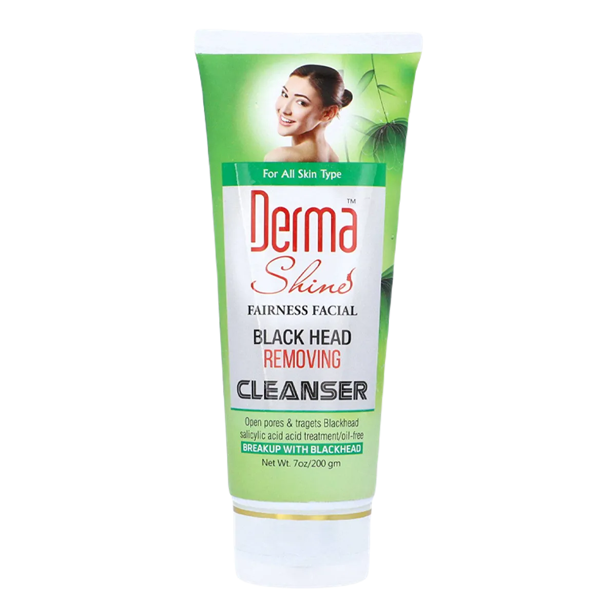 Derma Shine Fariness Facial Black Head Removing Cleanser 200Gm