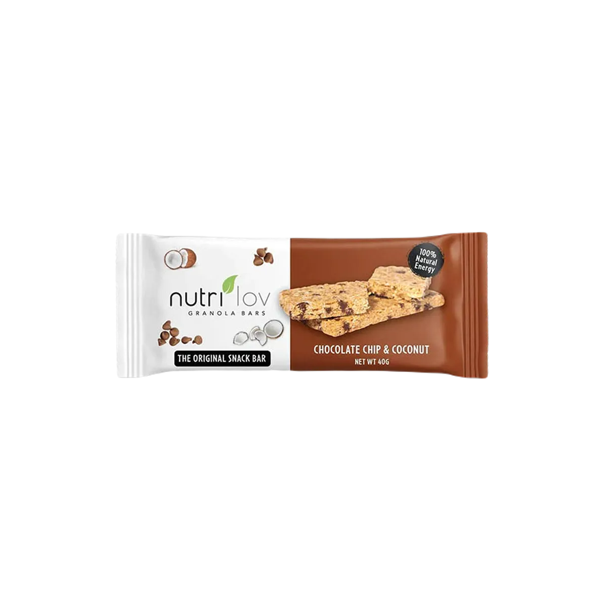 Nutrilov Chocolate Chip & Coconut Granola Bar 45 Gm