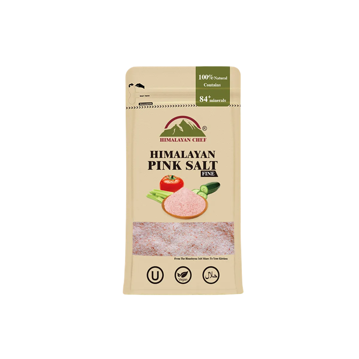 Himalayan Pink Salt Fine Bag 454g