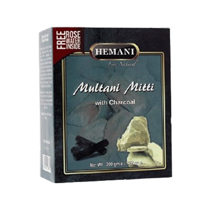 Hemani Multani Mitti with Charcoal 200g