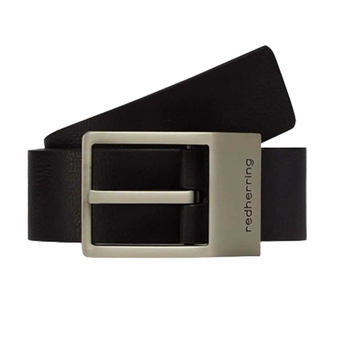 Red Herring Coated Bonded Leather Belt Large Brown Black