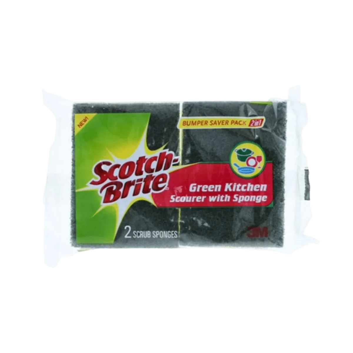 Scotch Brite 2 In 1 Pad Bumper Saver Small