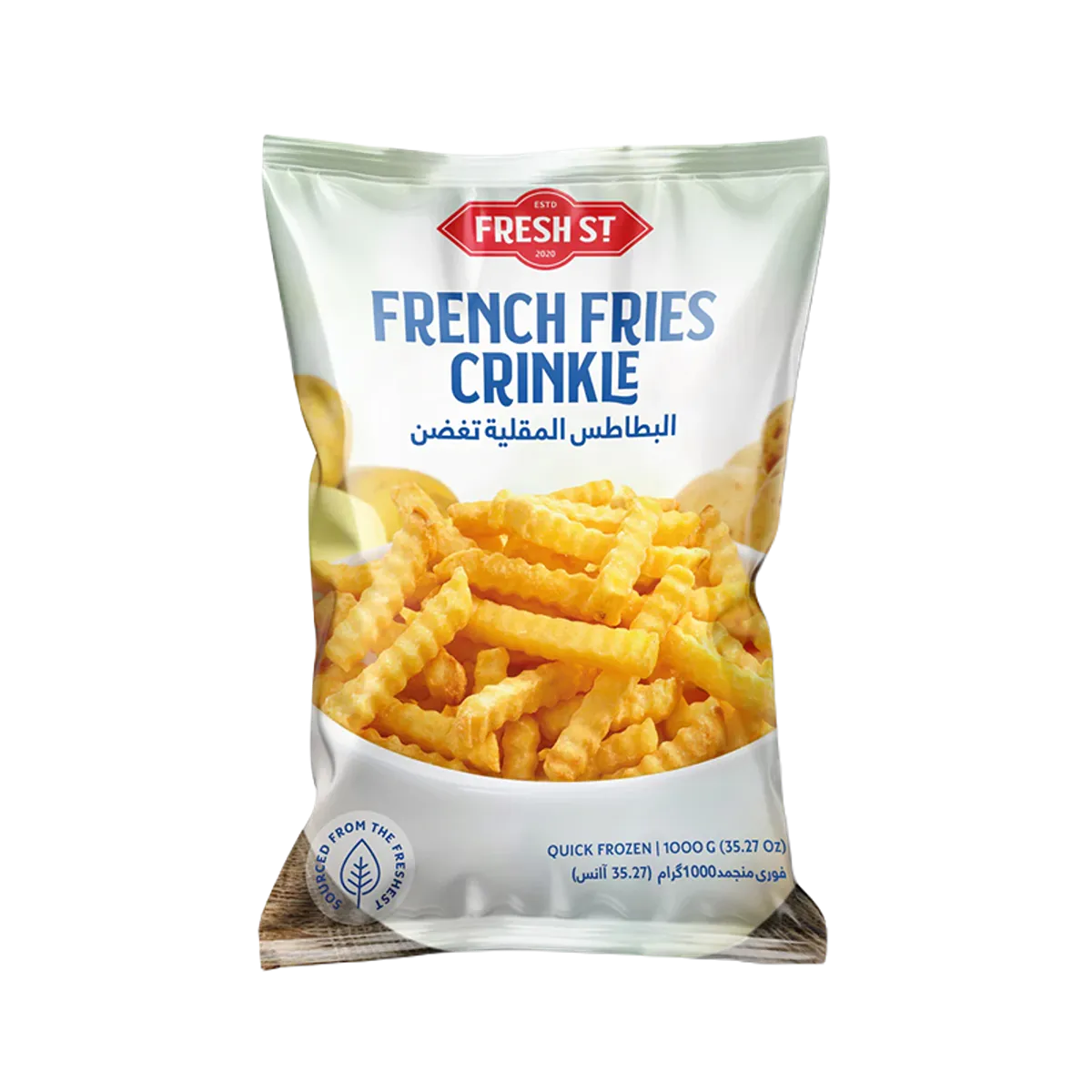 Fresh St French Fries Crinkle 1000g