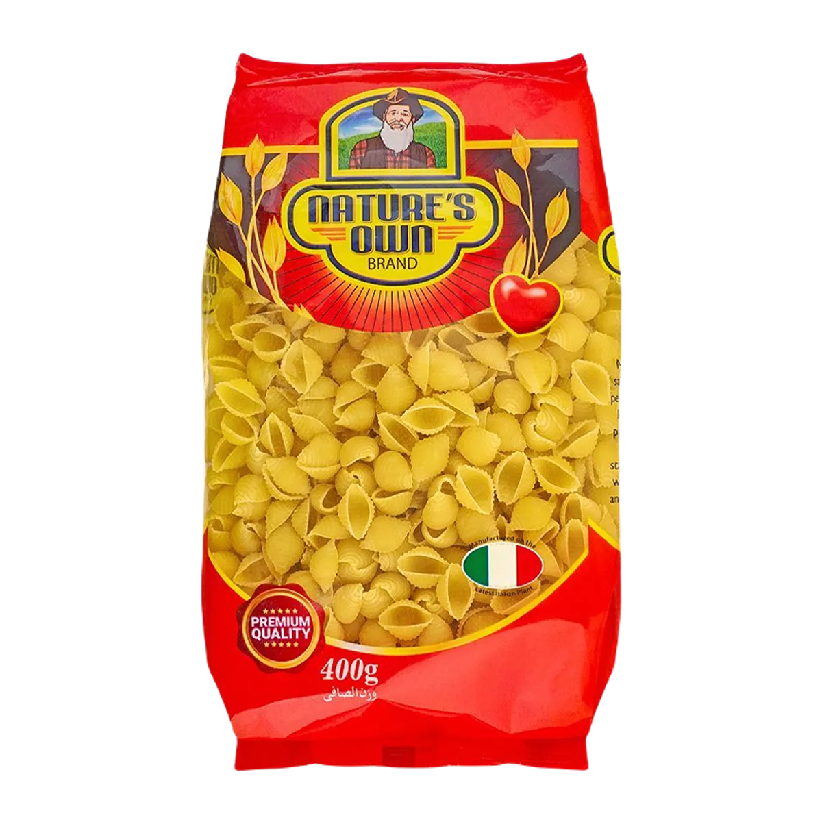 Natures Own Shell Medium Pasta 400g
