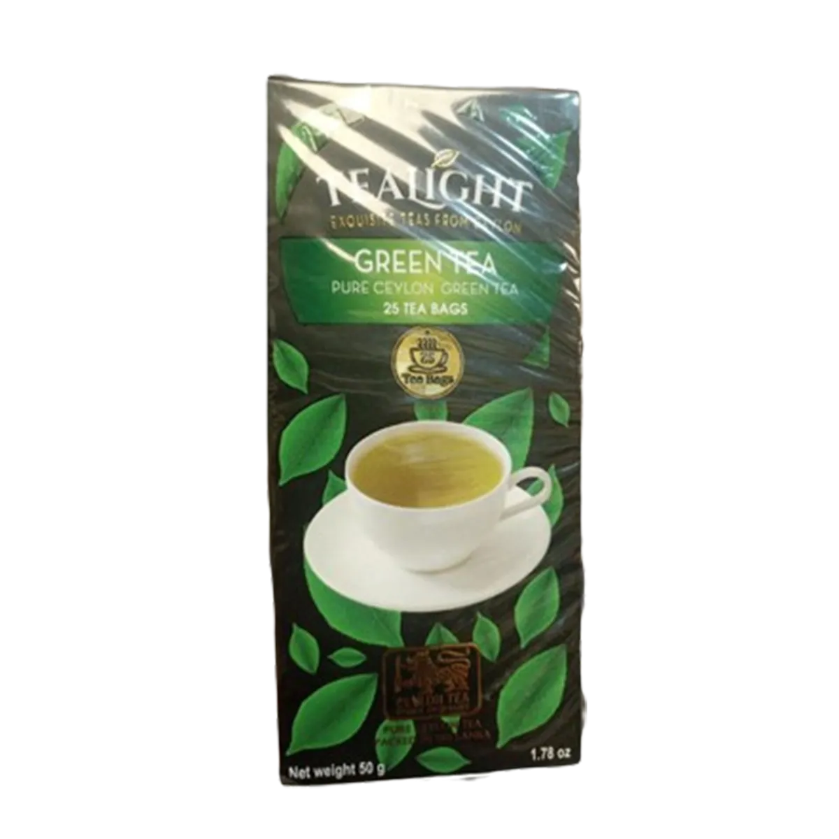 Tealight Green Tea Bage Pure Ceylon 50g