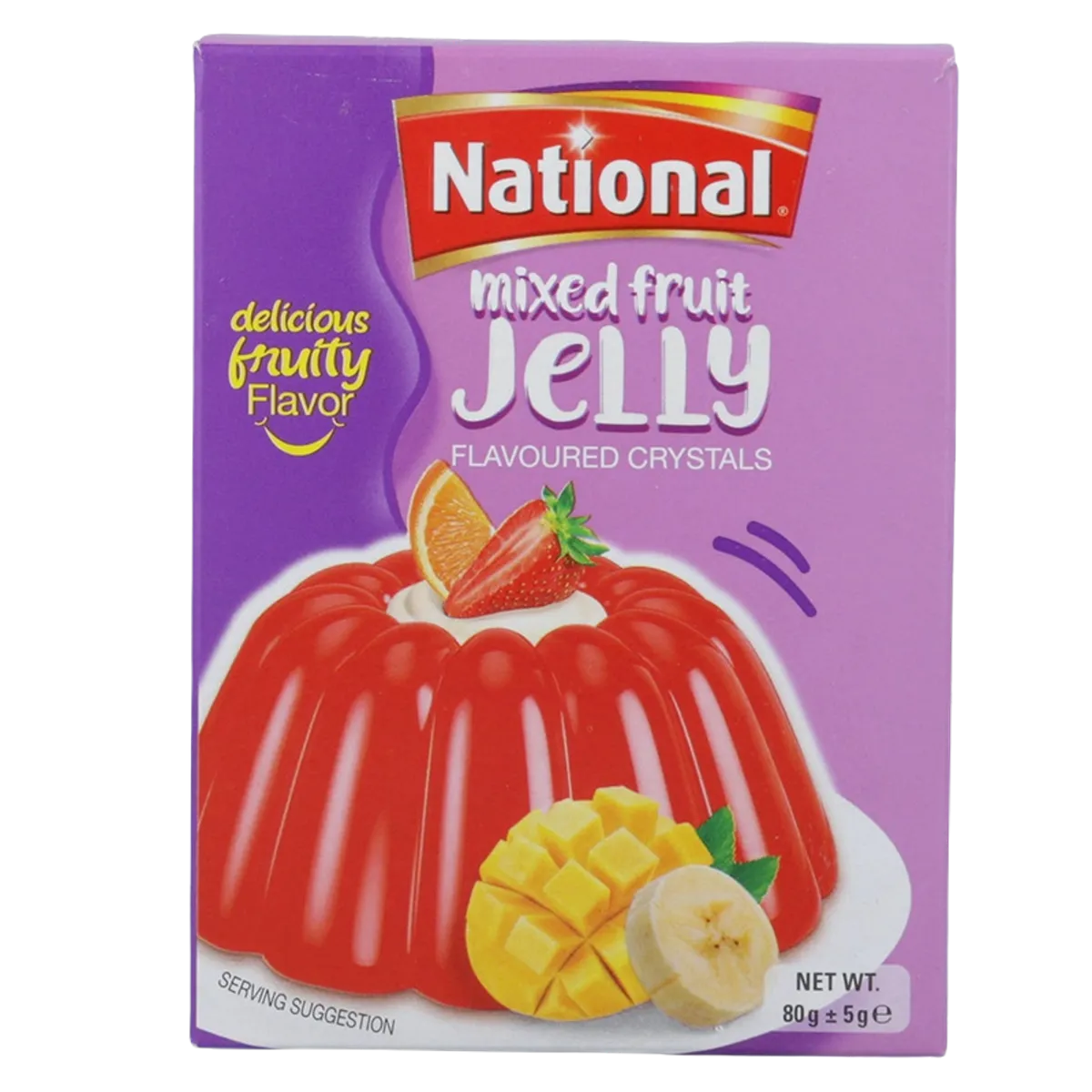 National Crystals Mixed Fruit Jelly 80g