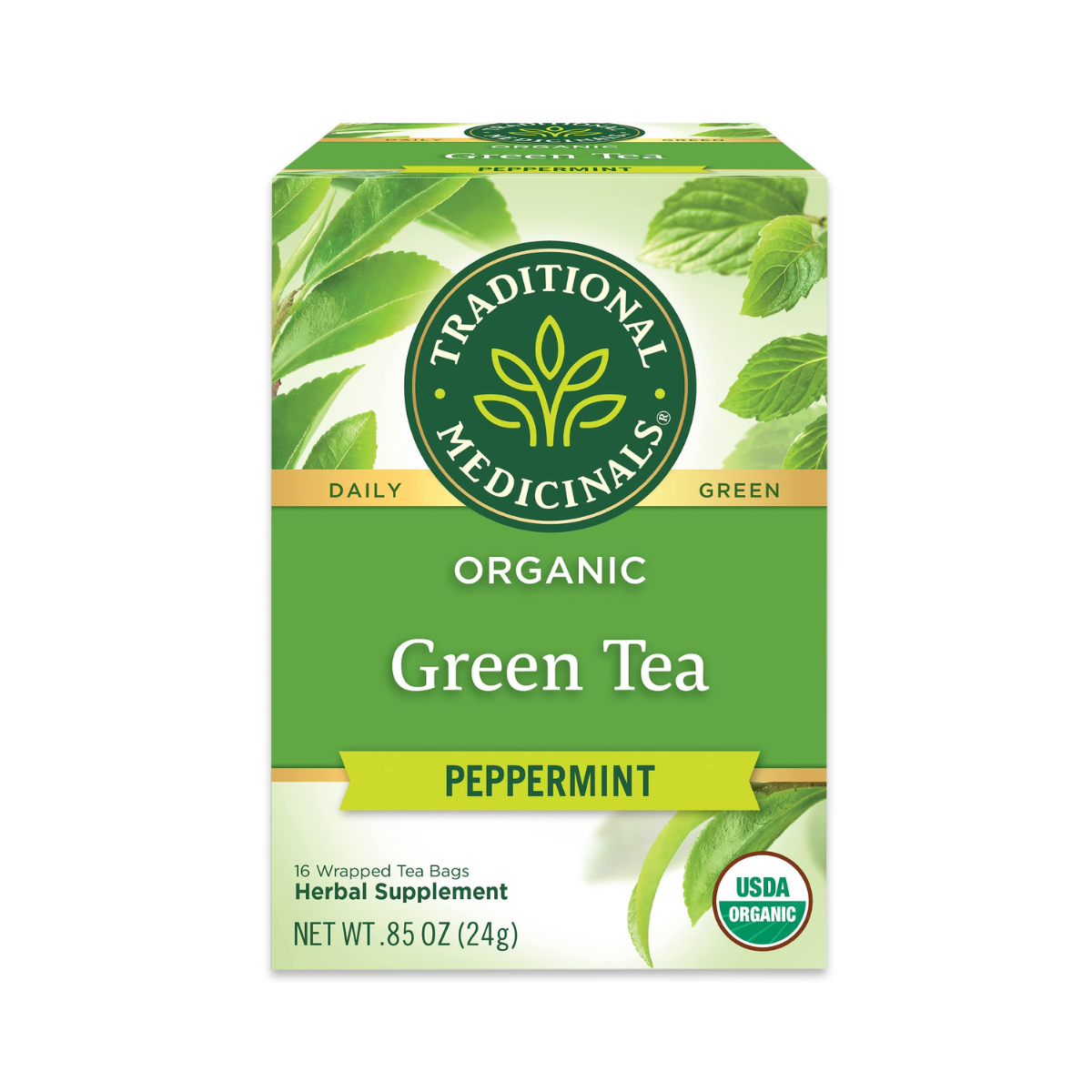 Traditional Medicinals Organic Green Lemongrass Tea 16 count