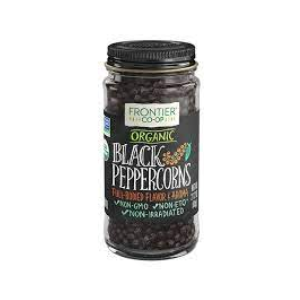 Frontier Nat Prod Co-op, Peppercorns Organic Whole Black Single Bulk Item, 1 Each, 1 lb