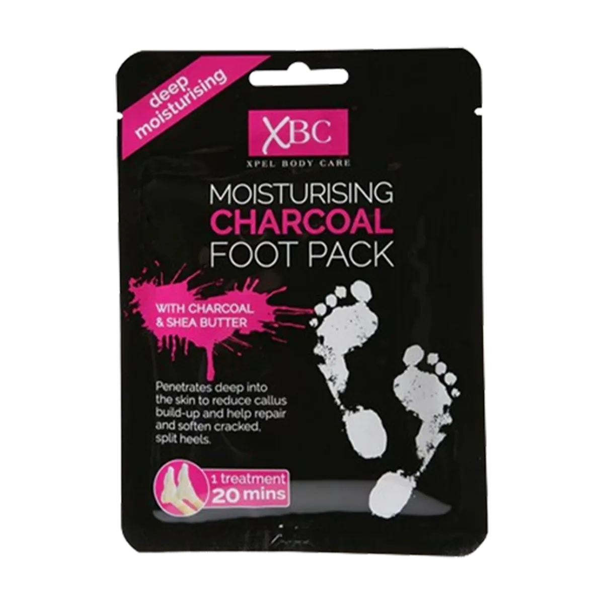 XBC Moisturising Charcoal Foot Pack