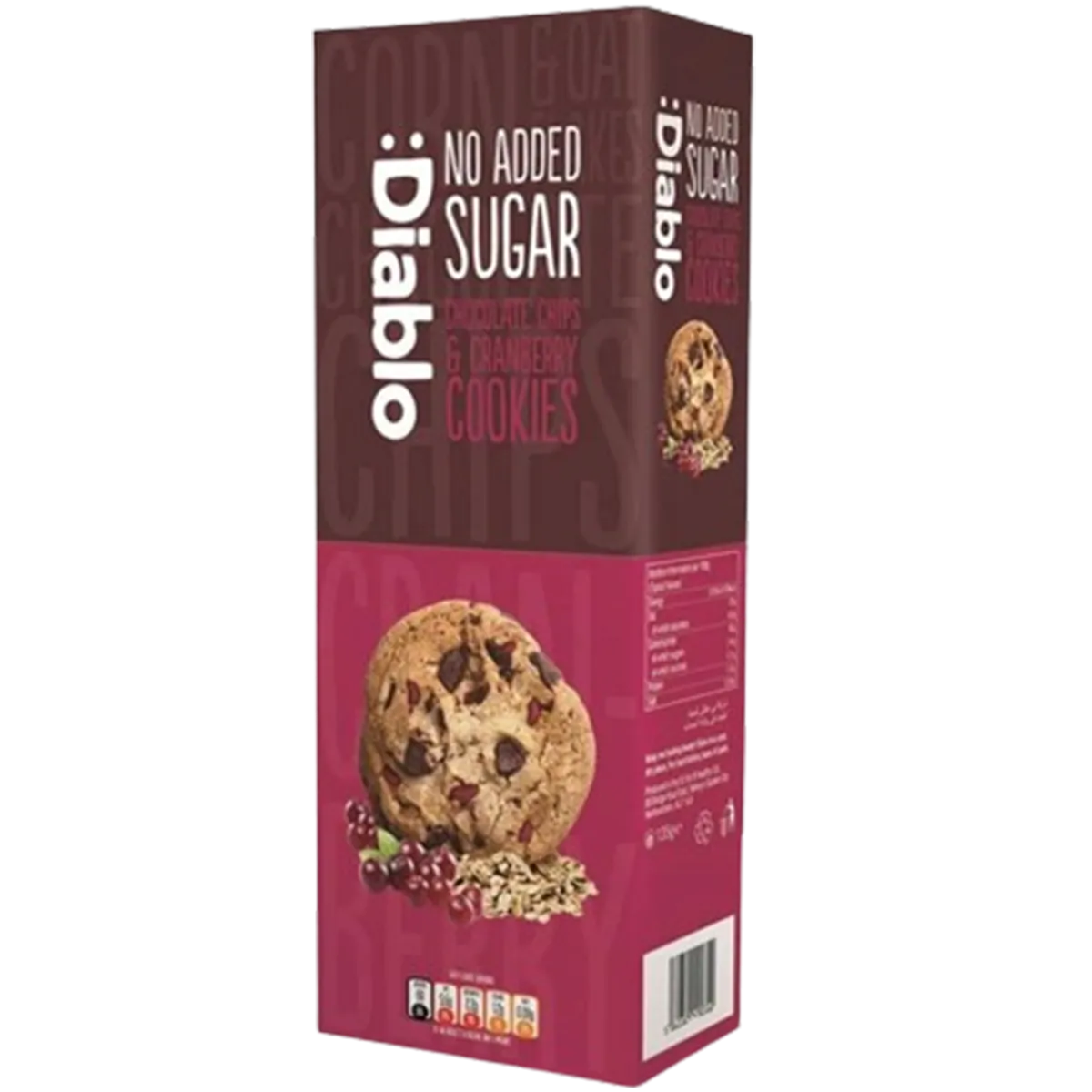 Diablo Chocolate Chip & Cranberry Cookies 135g