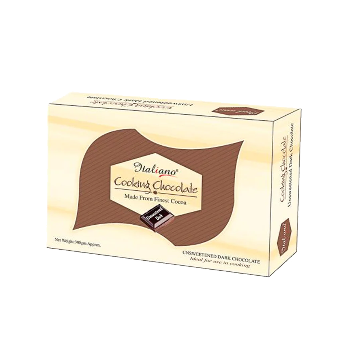 Italiano Cooking Chocolate Unsweetend Dark 300g