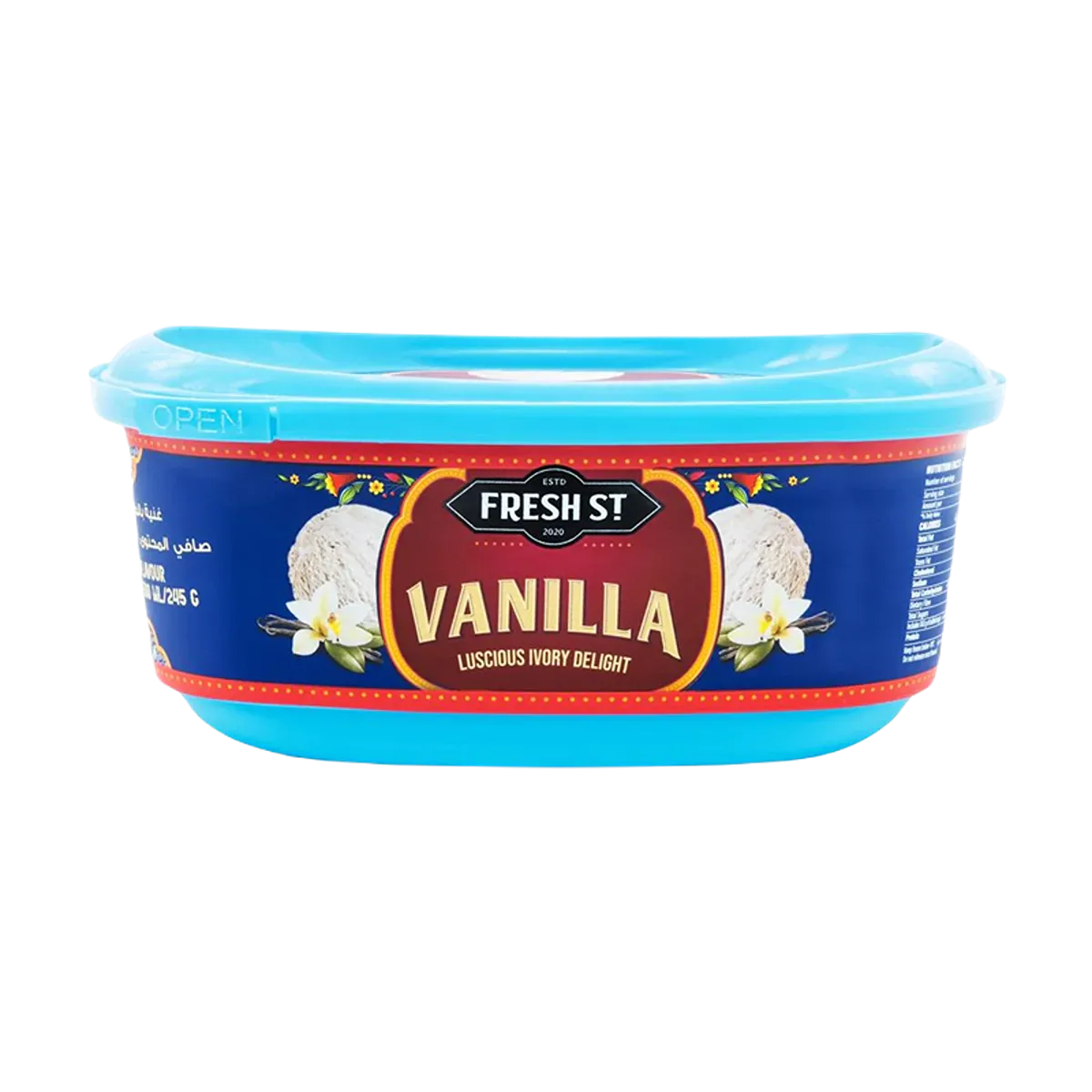 Fresh St Ice Cream Vanilla Tub 500ml