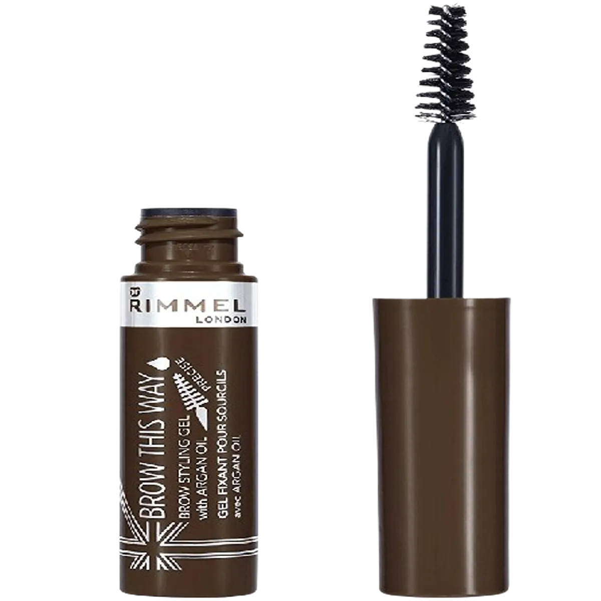Rimmel Brow This Way Eyebrow Gel Medium Brown with Argan Oil - 002