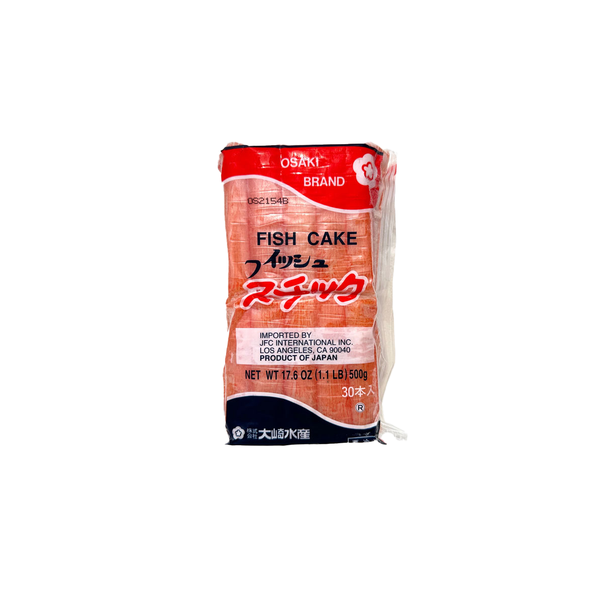 Osaki Frozen imitation Crab Stick Fish Cake 500g