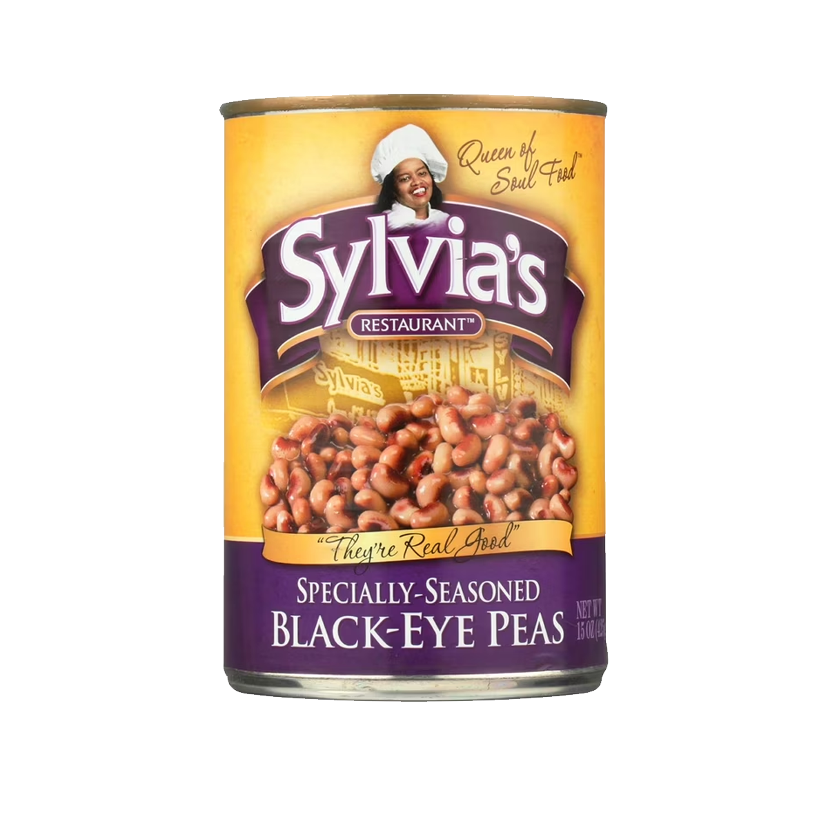 Sylvia's, Black Eye Peas Specially Seasoned, Case Of 12, 15 oz