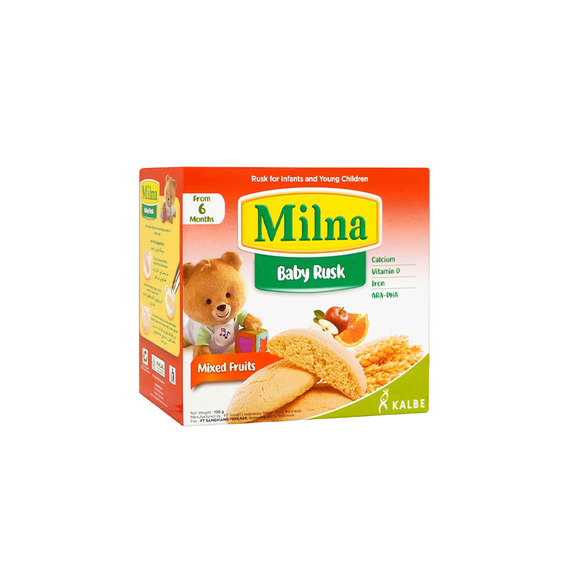 Milna Baby Rusk Young Children Mixed Fruits 130G
